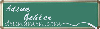 Adina Gehler Visitenkarte